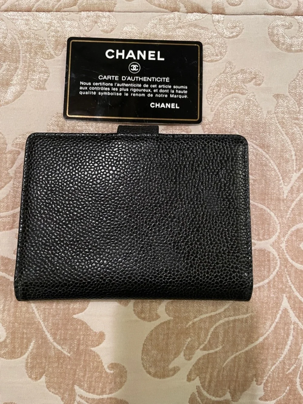 CHANEL black caviar